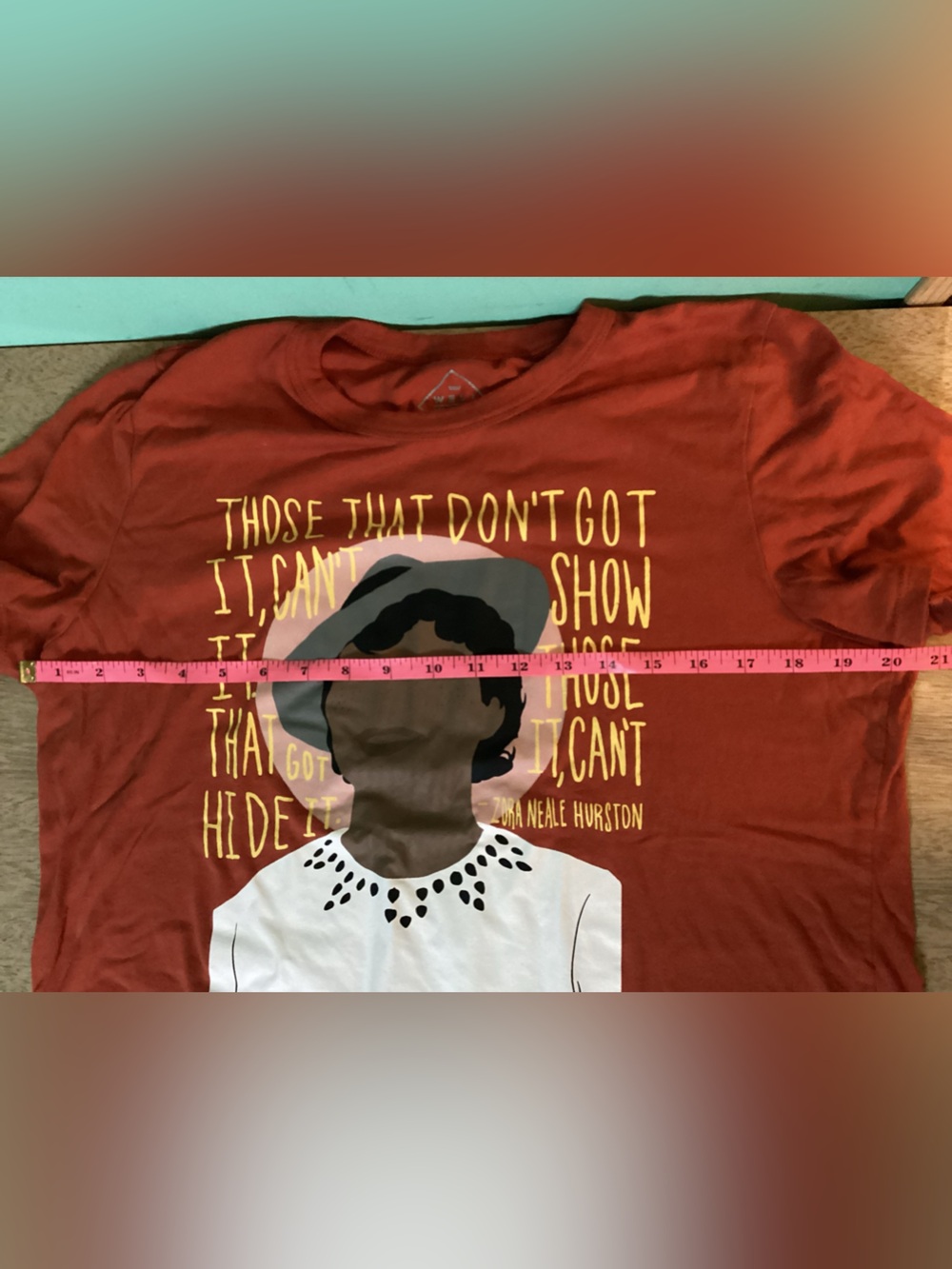 Well Worn Los Angeles Zora Neale Hurston Quote Tee Juniors Size XL - Picture 7 of 8